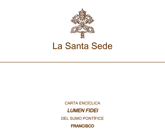 Encíclica Lumen Fidei